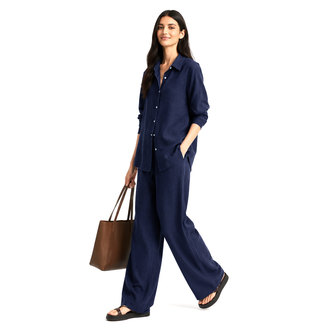 Summer Co-Ord Set - Navy