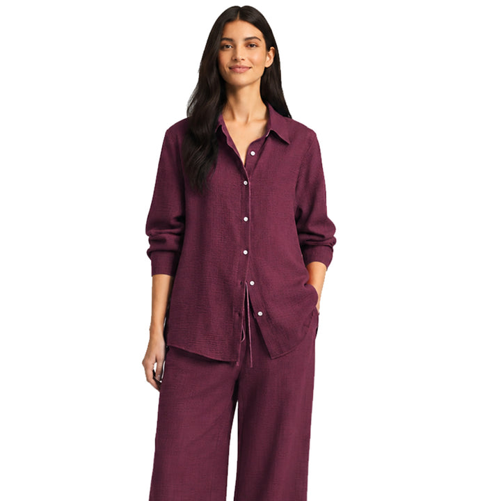 Summer Co-Ord Set - Wine