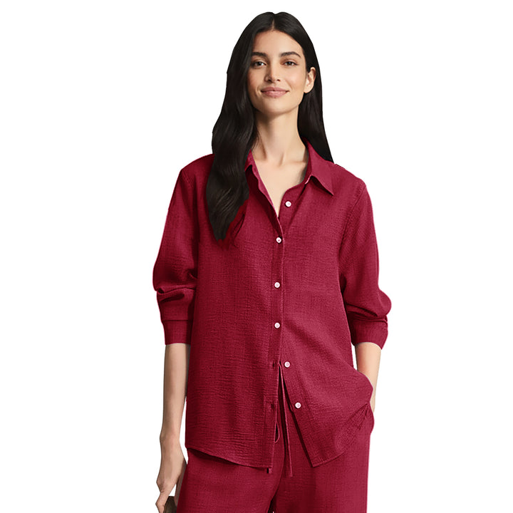 Summer Co-Ord Set - Maroon