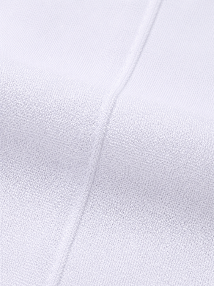 Comfort Lady Women Regular Fit White Cotton Blend Pencil Pant Plus size